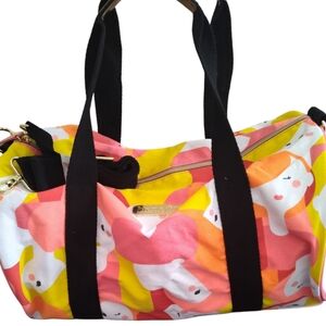 NWOT Benefit Duffle Bag with Cute Prink